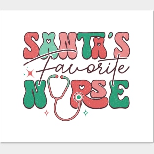 Santa's Favorite Nurse Posters and Art